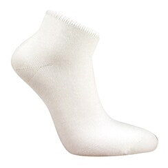 Bambustrumpa kortskaft 3-pack vit 43/45