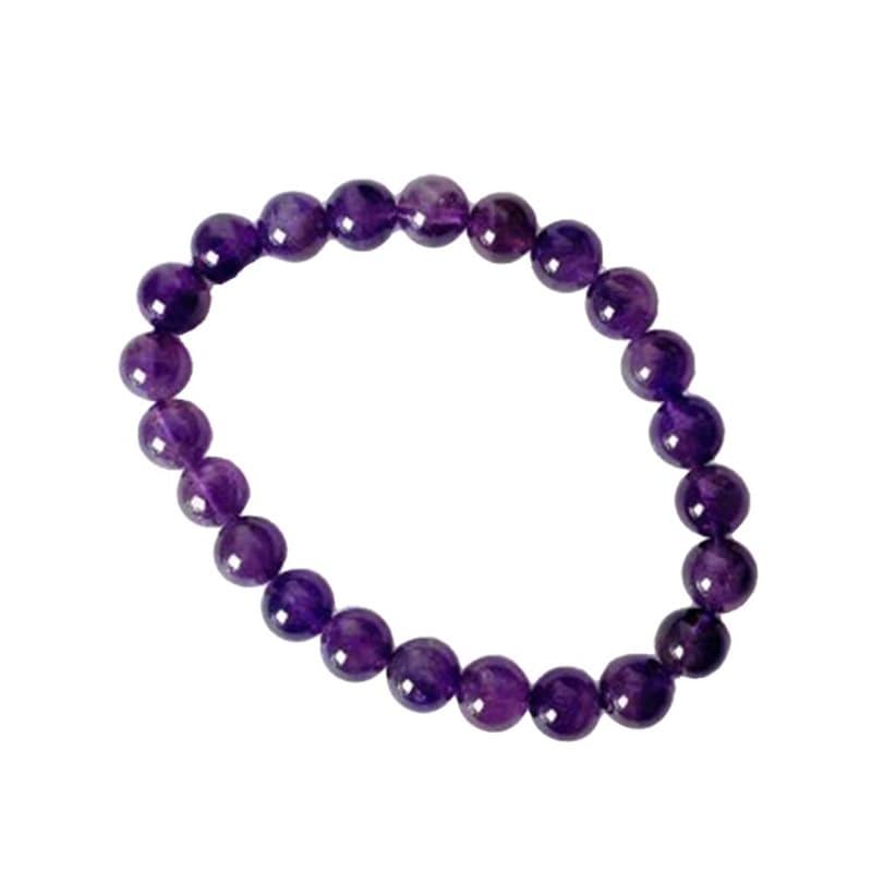 Armband Ametist rund 8mm