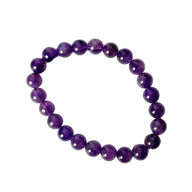 Armband Ametist rund 8mm