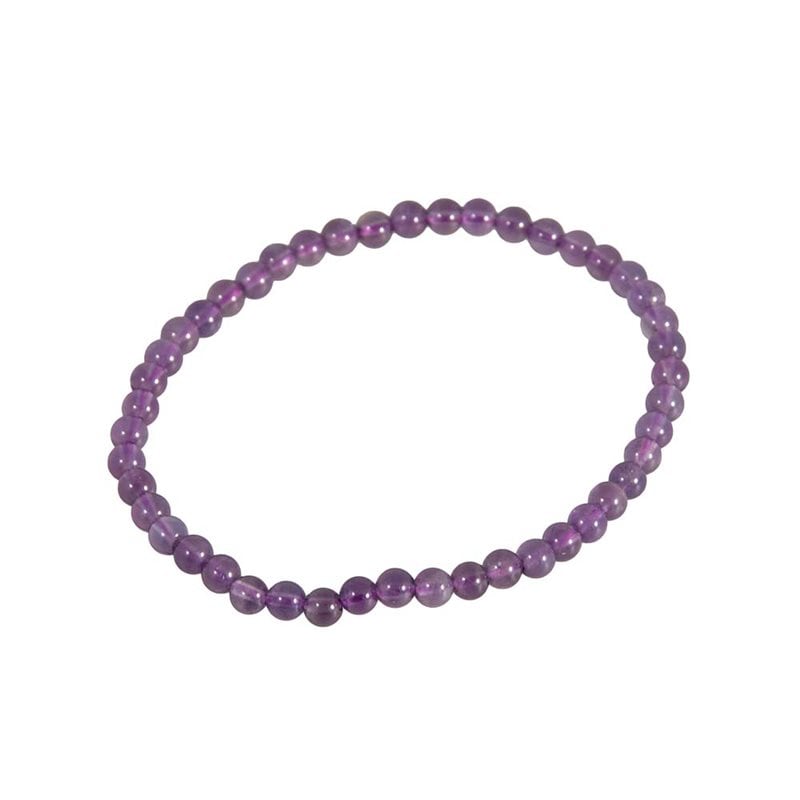 Armband Ametist rund 4mm