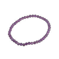 Armband Ametist rund 4mm