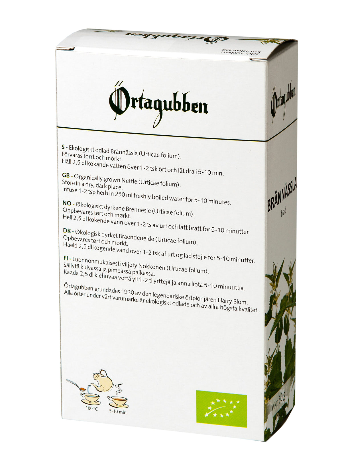 Brännässla blad eko 50g