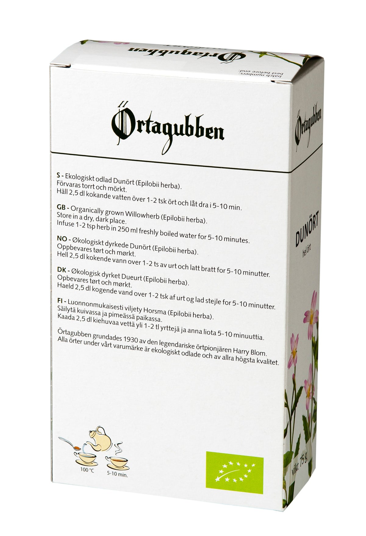 Dunört hel ört eko 75g