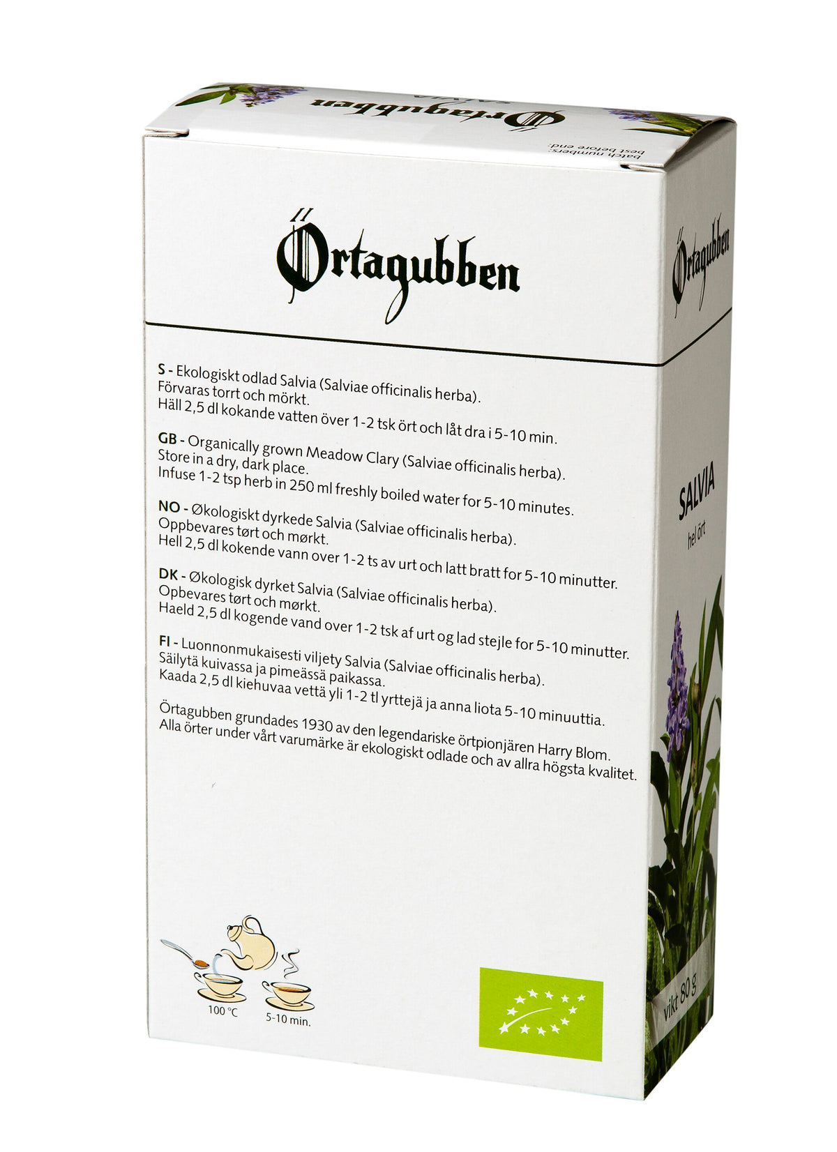 Salvia hel ört eko 80g