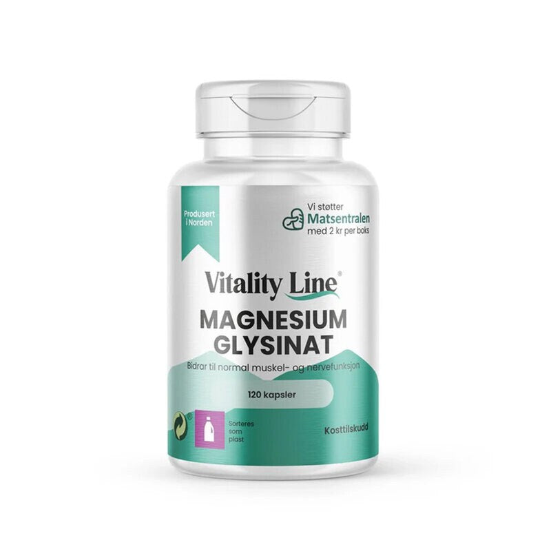 Magnesium glycinat 300mg 120 kapslar