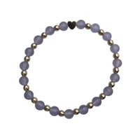 Armband Lila Kalcedon 6mm
