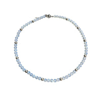 Halsband Blå Opal 6mm