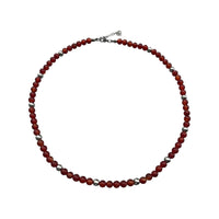 Halsband Röd Onyx 6mm