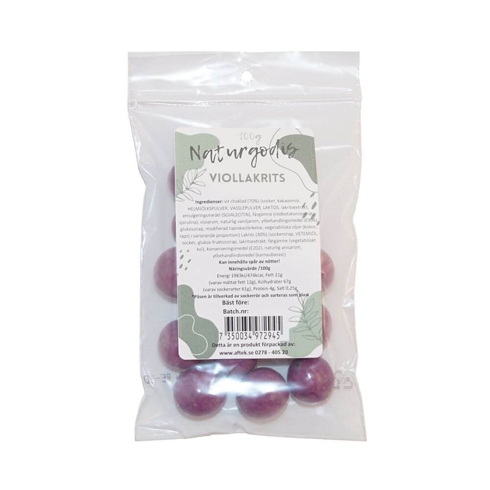 Viol/Lakritskulor 100g