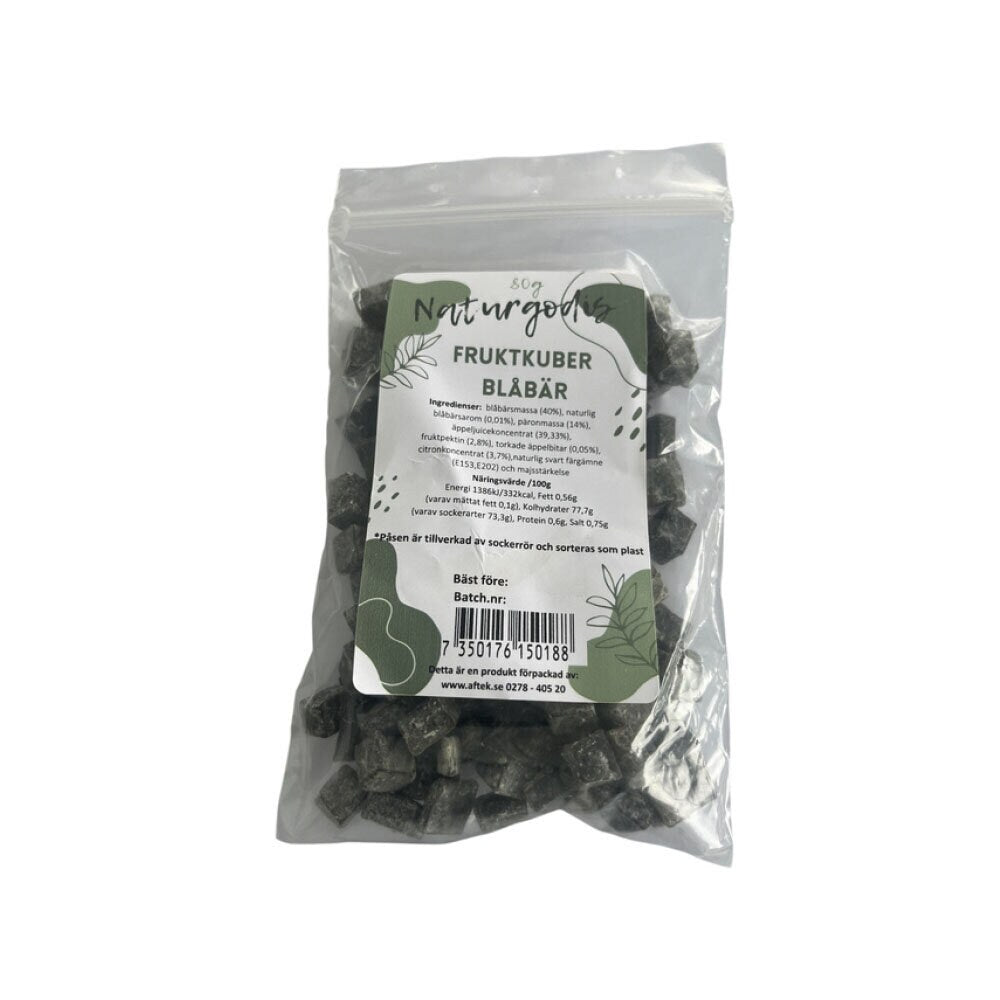 Fruktkuber Blåbärssmak 80g