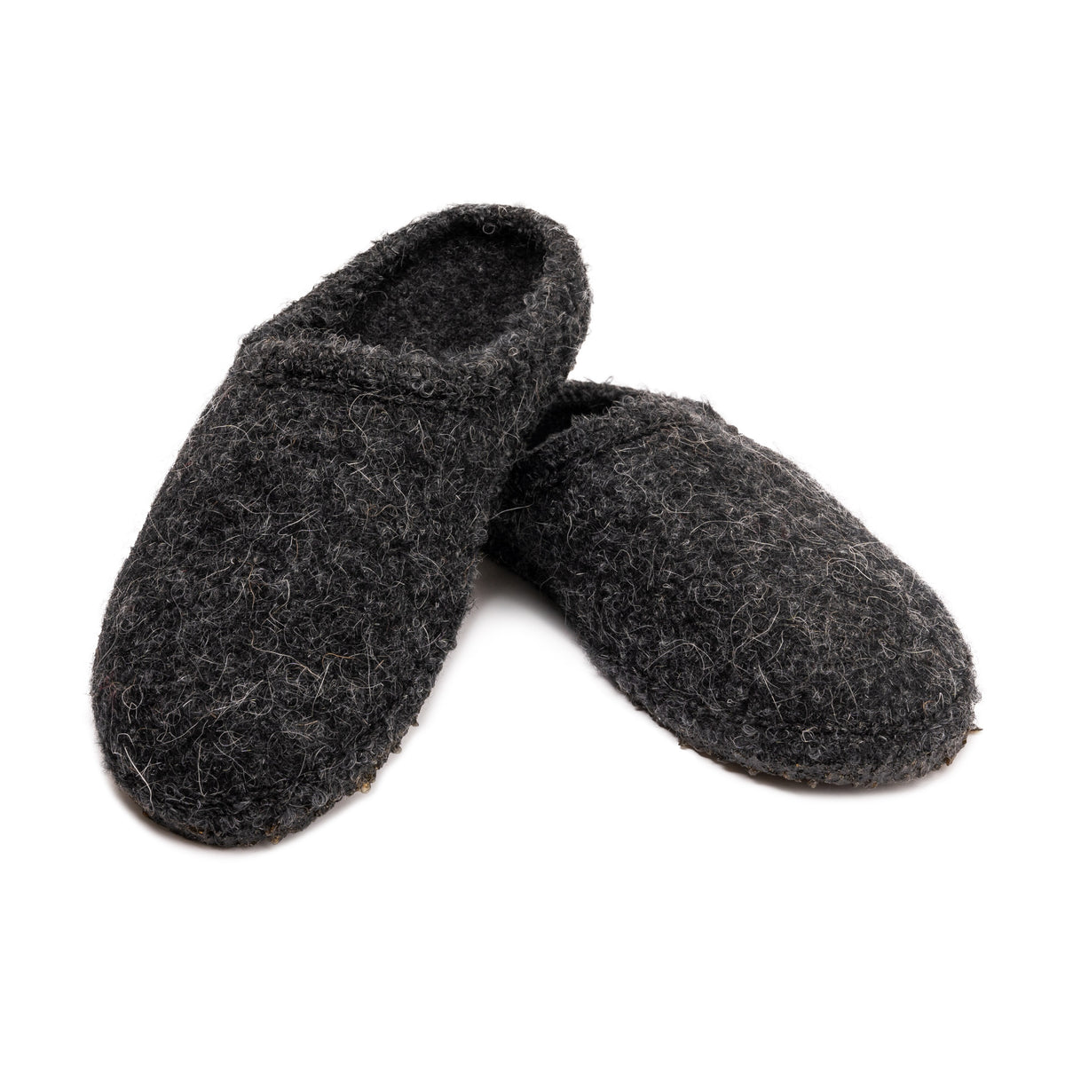 Ulle Mohair Ulltofflor Dark Grey 39