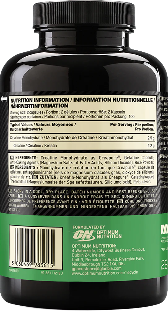 Optimum Nutrition Creatine - 200 caps