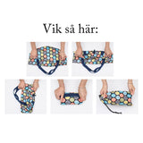 Fotbad Vikbart Mörkblå Lama