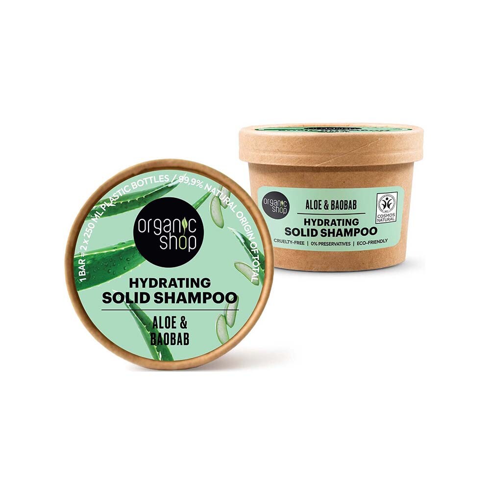 Hydrating solid Shampoo Aloe & Baobab 60g